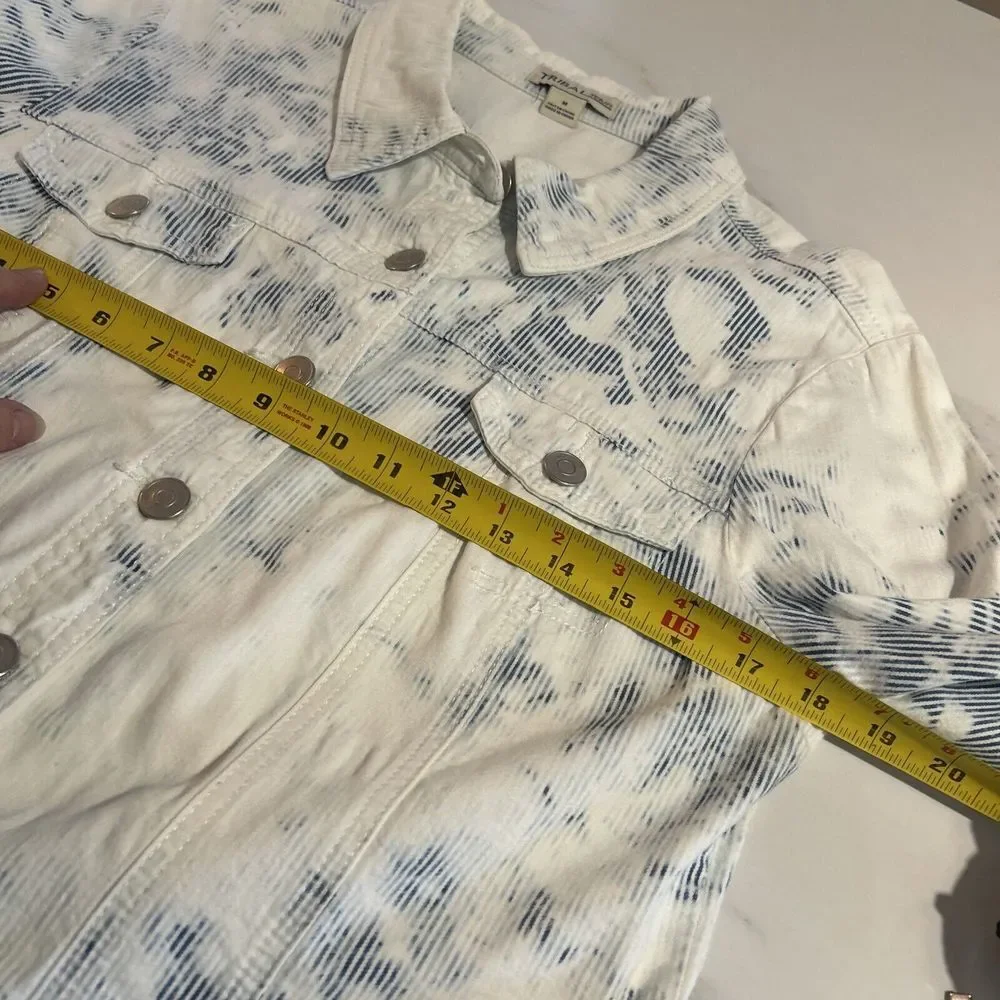 Tribal Jeans, Tie Dye Jean Jacket Med‎